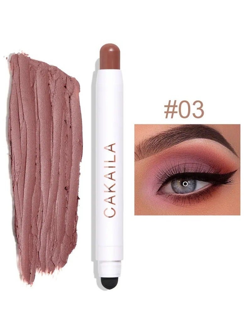 Vibrant Shimmer Eyeshadow Stick - 2-in-1 Creamy Eye Brightener & Highlighter with Soft, Smooth, Easy-to-Apply Formula for Music Festival, Party, and Everyday Use - Long-Lasting, Water-Resistant, and Cruelty-Free 03