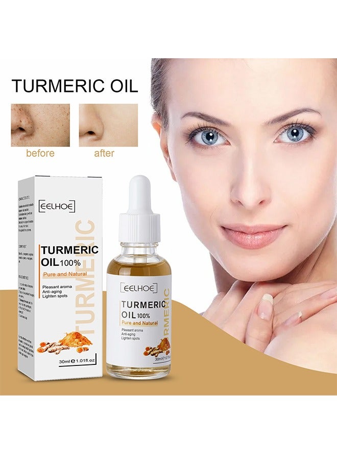 Turmeric Oil 100%, Pure and Natural  30ml, Pleasant Aroma, Anti-aging, Black Spot Removing and Lighten Spots