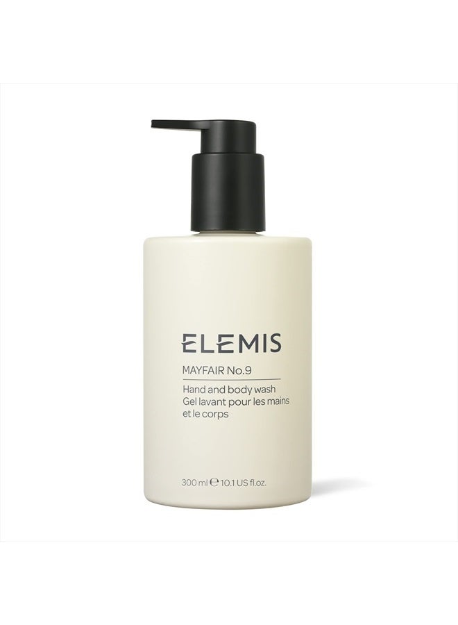 Mayfair No.9 Hand & Body Wash, Cleanses, Hydrates, and Refreshes, 95% Biodegradable, PEG- and SLS-Free, Refillable + Recyclable Bottle, 300ml