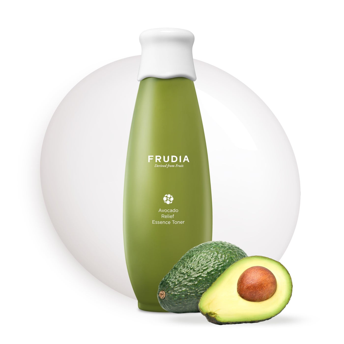 WELCOS FRUDIA Avocado Relief Essence Toner | Calming for Face w/Avocado Extract, Centella Asiatica Extract & MadecassosideX4 | Korean Skin Care Soothing for Sensitive Skin (6.59 fl oz)