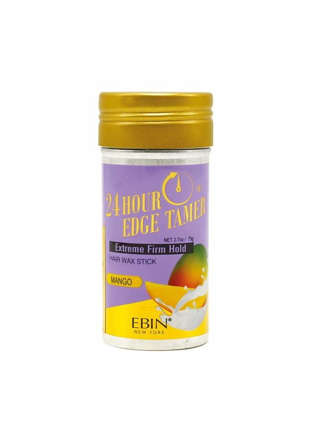 24 Hour Edge Tamer Hair Sleek Stick, Extreme Firm Hold, 2.7 oz, Mango ‚Äì Sleek & Go, No Flaking and White Residue
