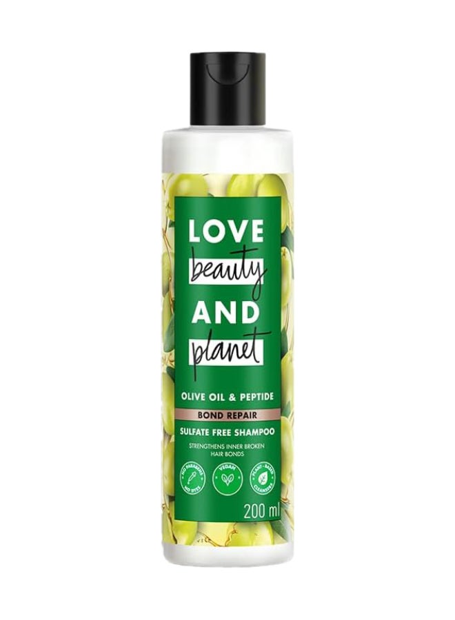 Bond Repair Shampoo With Olive Oil And Peptide, Sulfates And Paraben Free, 200Ml