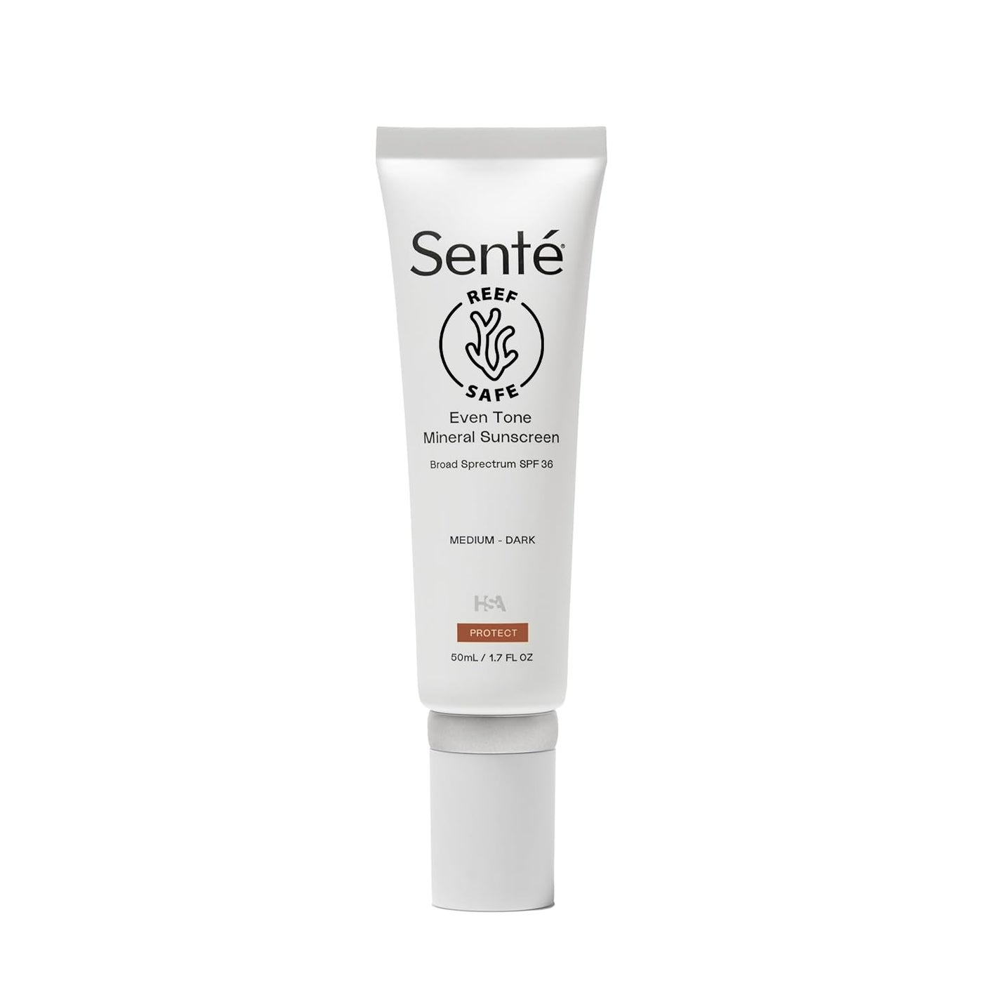 SentÃ© Even Tone Mineral Sunscreen Tinted | SPF 36 Medium-Dark | Hydrating, Lightweight Sun Protection Treatment for Redness & Discoloration | UVA/UVB & Blue Light Defense | 1.7 oz