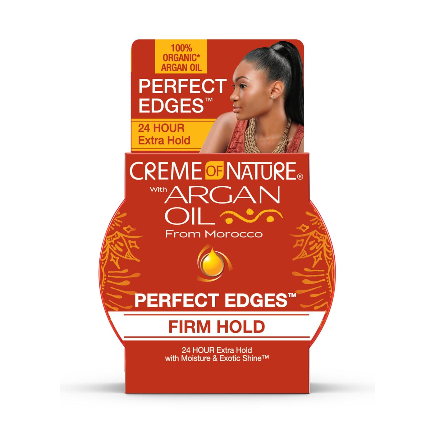 Creme of Nature Perfect Edgesâ„¢ Firm Hold Edge Control Gel, 24-Hour Hold, Non-Flaking, Frizz Control, Sleek Hair Gel, Stocking Stuffer for Her, 2.25 oz