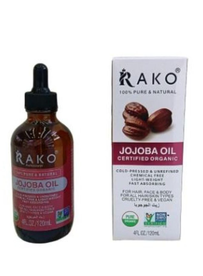 Jojoba Oil Certified Organic 120 ML