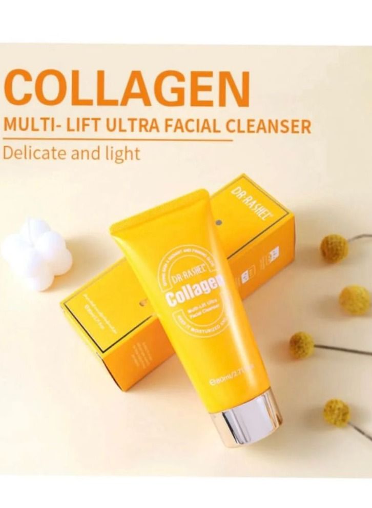Collagen Multi-lift ultra facial cleanser White 80ml