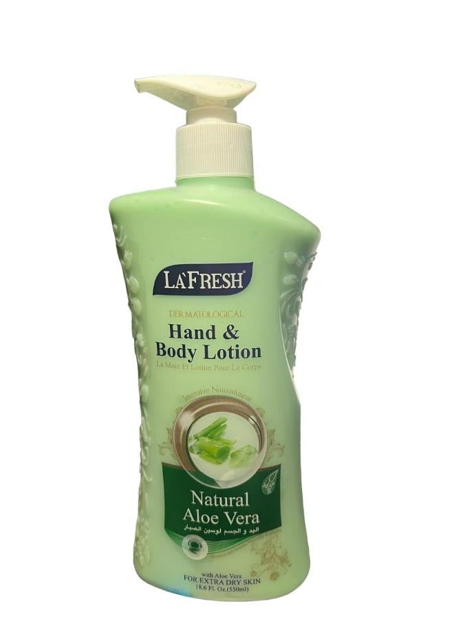 Hand And Body Lotion ALOE VERA 550 ML