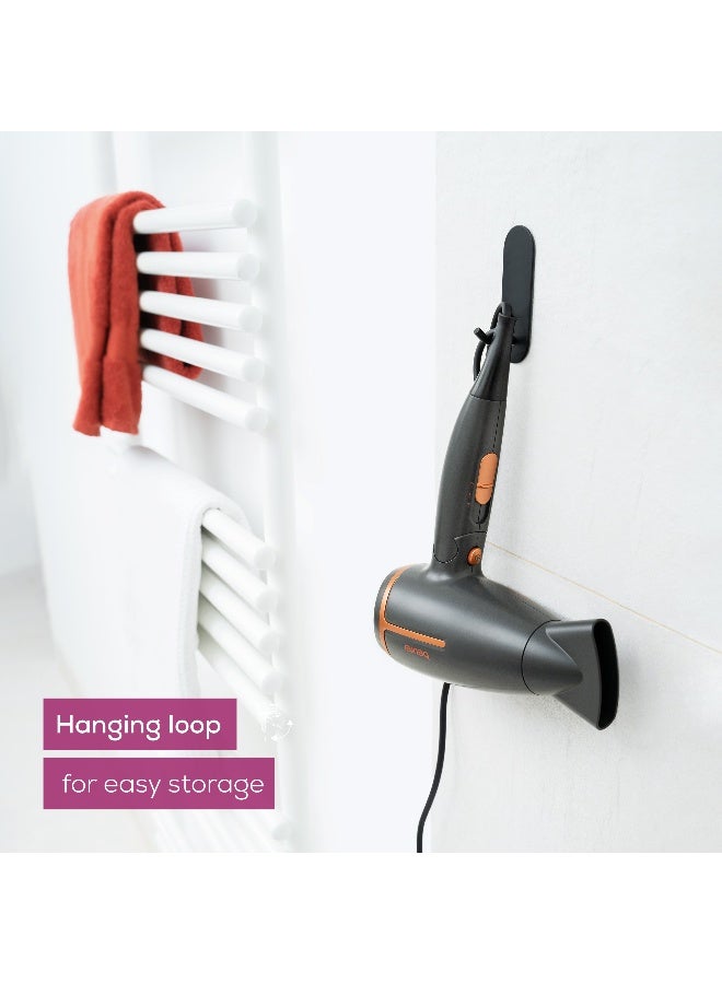 HC 25 Compact Hair Dryer, 1600W Travel-Friendly Blow Dryer, Ionic Technology for Smooth And Shiny Hair, 2 Heat And Speed Settings, Foldable Handle, Cool Air Function, Lightweight And Portable - image 3