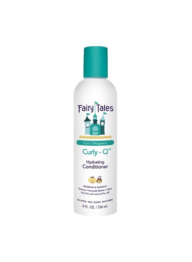 Curly Q Kids Conditioner for Curly Hair - Moisturizing Kids Hair Conditioner for all Types of Curls Including Multi Cultural Hair - Paraben Free, Sulfate Free, Gluten and Nut Free - 8 oz