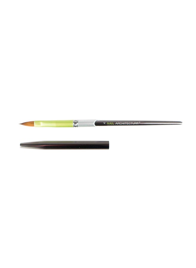 Acrylic Nail Brush 1pc Pure Sable Hair Professional Nail Art Painting Brush for Manicure Pedicure Kolinsky Brush for Acrylic Application Nail Extensions and 3D Nail Carving Size 04