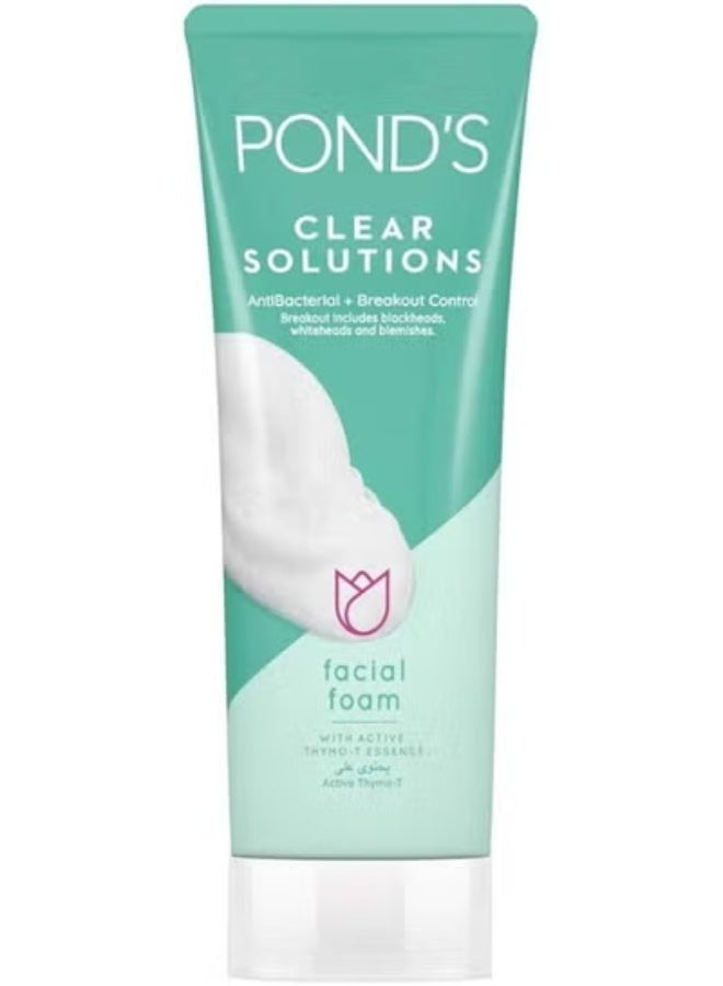 Clear Solutions Facial Foam Cleanser with Active Thymo-t Essence 100g