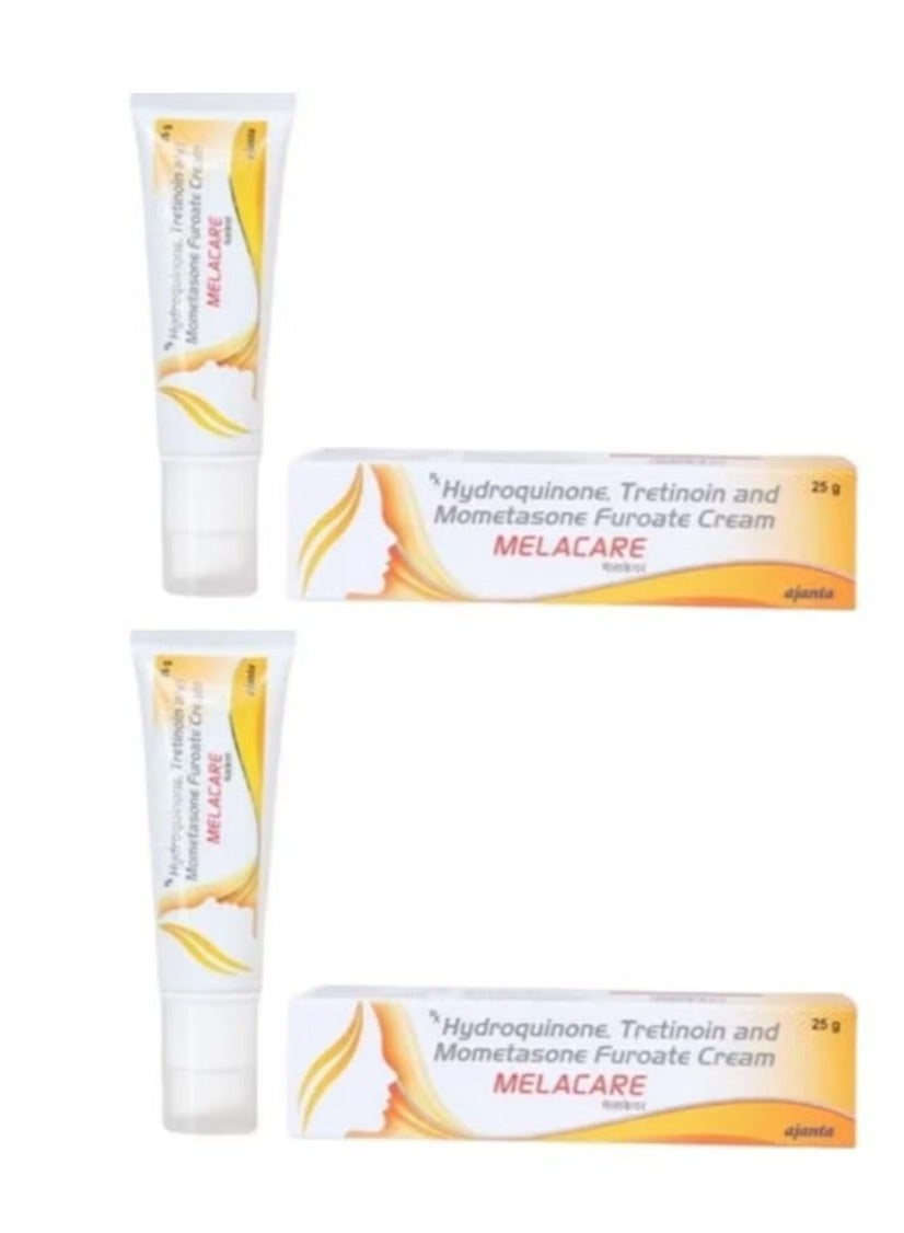 Melacare Cream For Face Melasma hyperp igmentation Dark spots Skin Wrinkles 25g 2 pcs