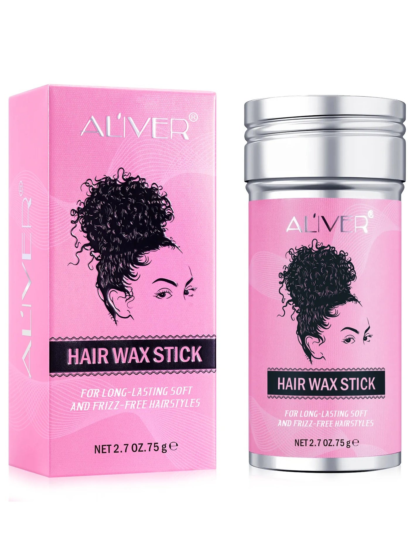 Hair Wax Stick 75g for Better Hair Texture & Luster Hair Styling Wax Small Broken Hair Finishing Cream Edge Control Slick Stick Hair Pomade Stick for Men and Women