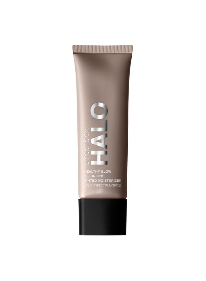 Halo Healthy Glow All-In-One Tinted Moisturizer SPF 25 | Light to Medium Coverage| Hyaluronic Acid, Oil free + Anti Humidity, 1.4 Fl Oz