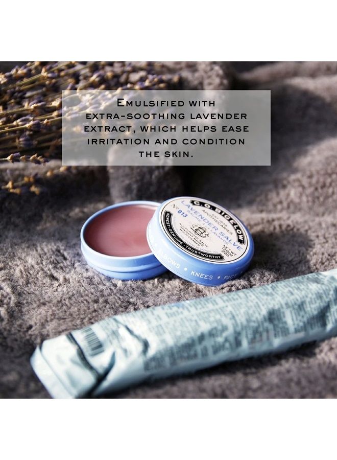 C.O. Bigelow All Purpose Salves, Variety Pack of 3 Lip Balm Tins for Chapped Lips & Dry Skin - Classic Rose, Lavender & Sakura Rose Moisturizing Lip and Skin Salves, 0.8 oz each