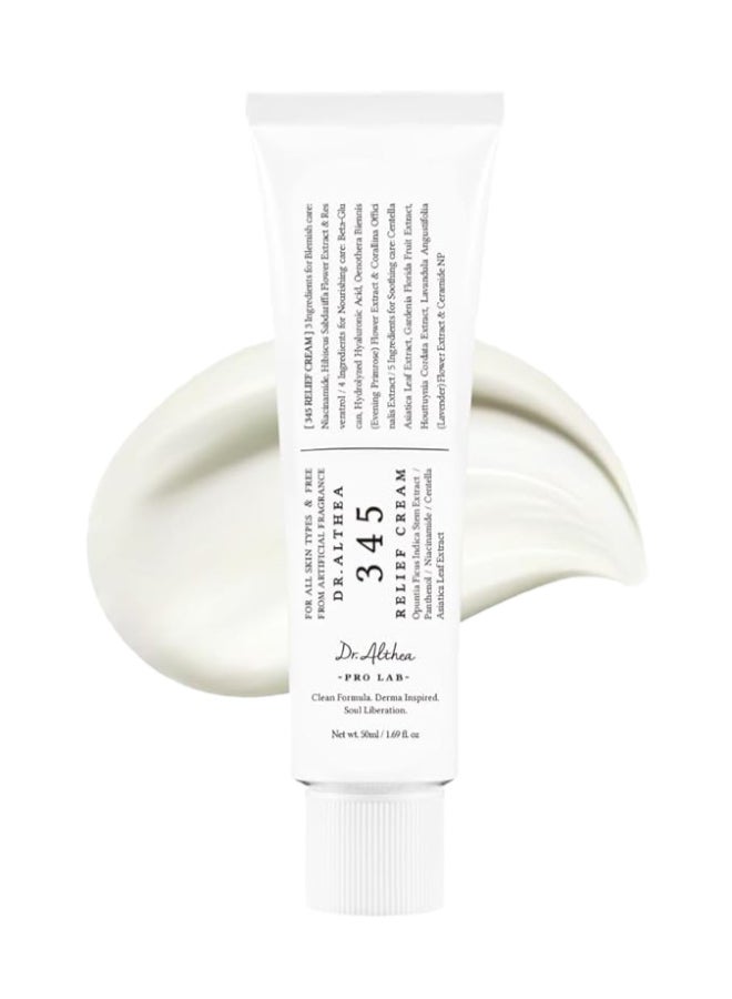 375 Relief Cream | Daily Face Moisturizer| Blemish Relief Care Soothing Recovery & Moisture with Niacinamide,Panthenol | Korean Vegan Skin Care for All Skin Types 1.7 Fl Oz - Pack of 2