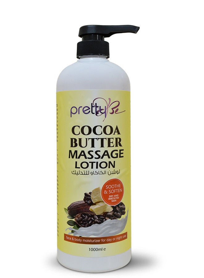 Face & Body Moisturizer Massage Lotion Cocoa Butter 1000ml