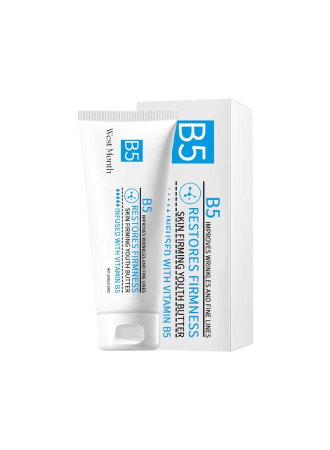 Vitamin B5 Youth Butter Skin Firming Cream, Restore Firmness Formula Designed to Reduce Wrinkles, Smooth Fine Lines, Boost Skin Moisture, Improve Elasticity, Nourish Dry Skin, and Promote a Youthful, Healthy Appearance