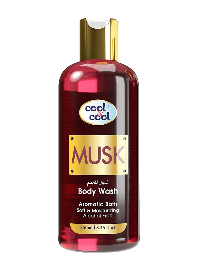 Cool & Cool Musk Body Wash 250 ML-Enriched with Vitamin E, Soft, Creamy and Moisturizing