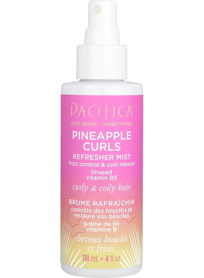 Pineapple Curls Refresher Mist by Pacifica for Women - 4 Oz Mist