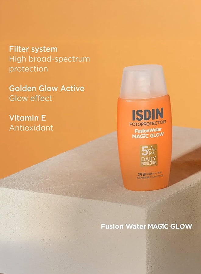 Fotoprotector Fusion Water Magic Glow SPF50 Facial Sunscreen 50ml - image 2