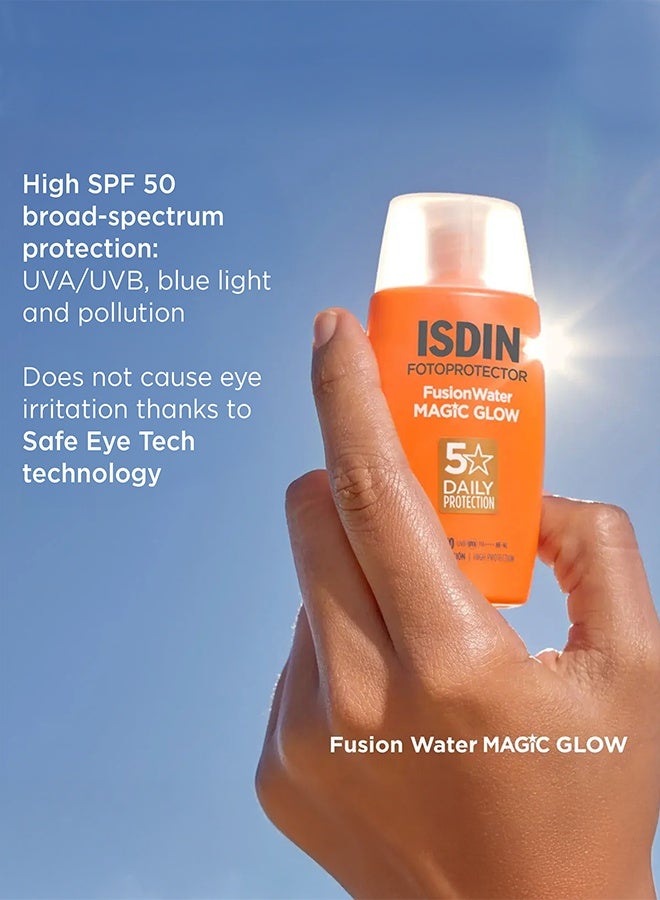 Fotoprotector Fusion Water Magic Glow SPF50 Facial Sunscreen 50ml - image 7