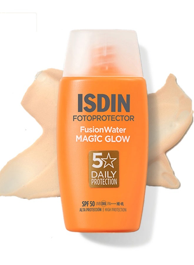 Fotoprotector Fusion Water Magic Glow SPF50 Facial Sunscreen 50ml