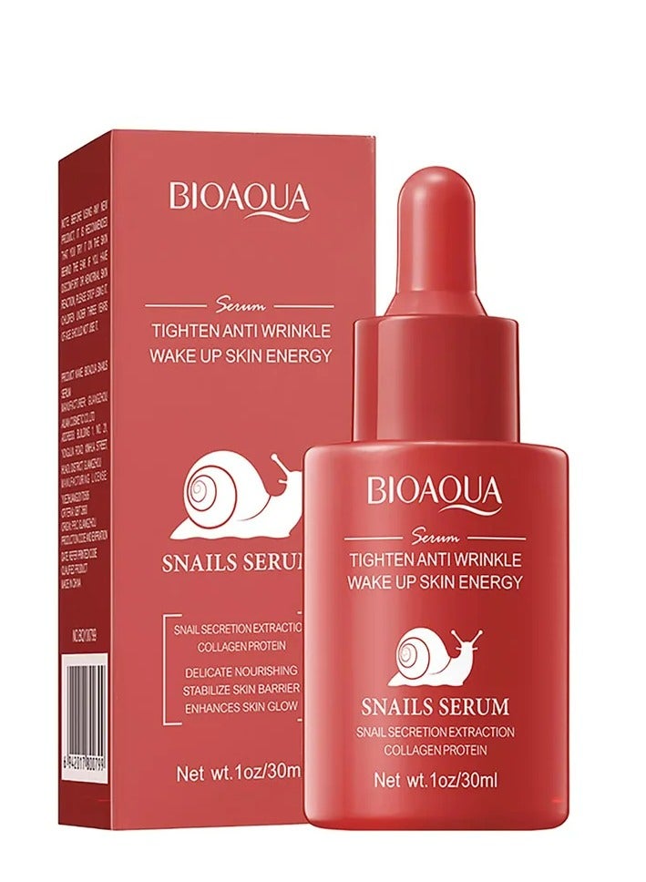 Tighten Anti Wrinkle Wake Up Skin Energy Snails Serum 30 ML