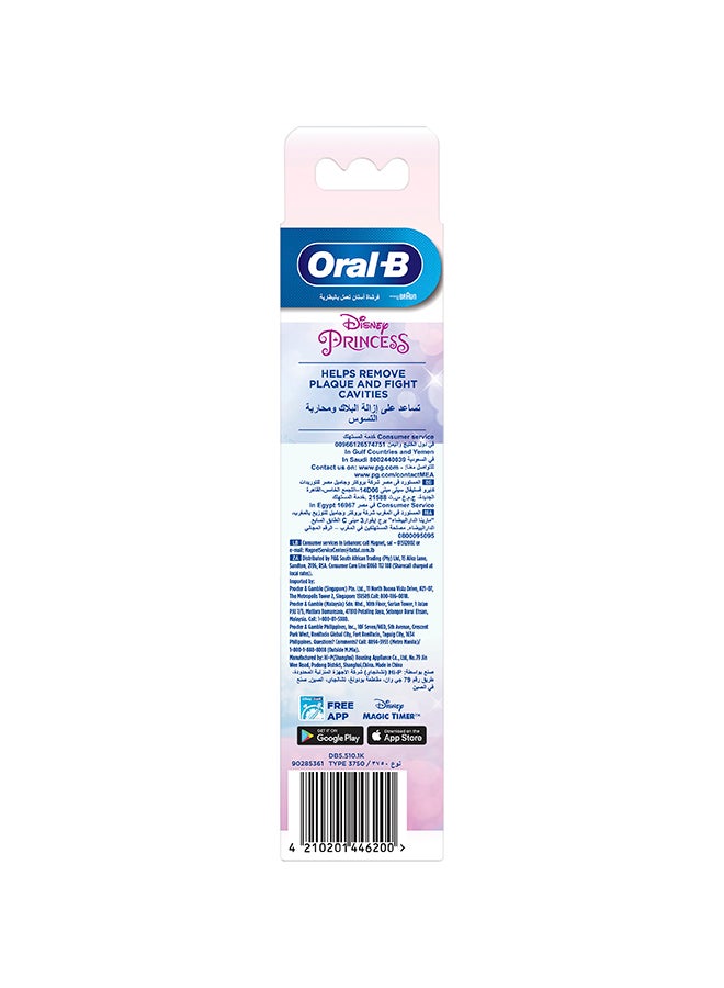 Oral-B Kids Battery Toothbrush, Disney Princess, Extra Soft Bristles, 3+ Years, 1 Count - image 2
