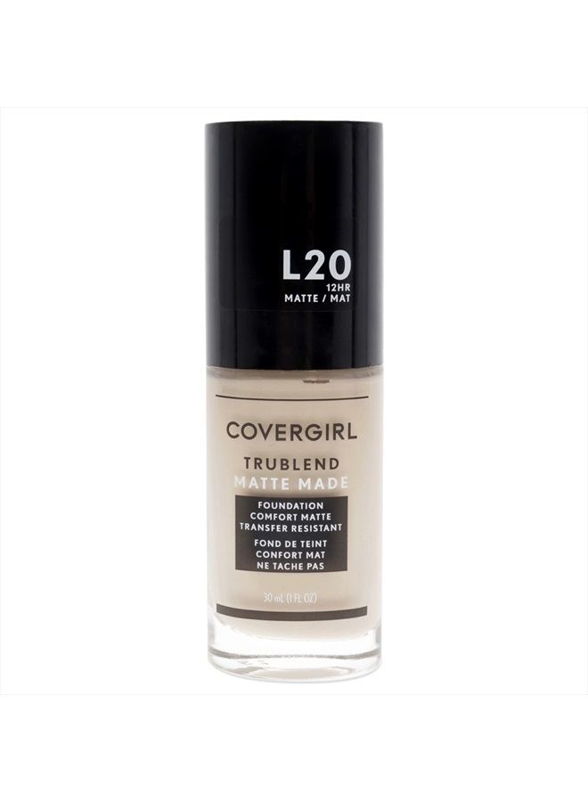 TruBlend Matte Made Liquid Foundation, Light Ivory , 1 Fl Oz (Pack of 1)