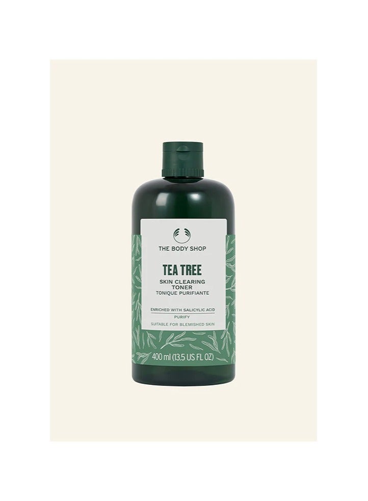 Tea Tree Skin Clearing Toner with Salicylic Acid | Mattifying Face Toner for Blemish-Prone & Oily Skin | Removes Impurities & Excess Oil | Vegan, 400 ml