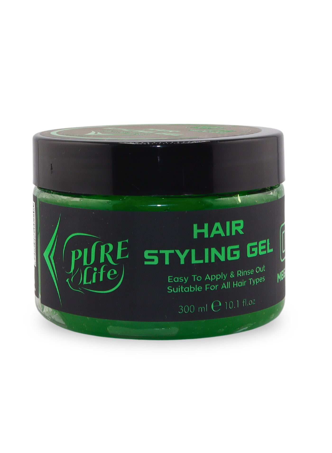 Pure Life Hair Styling Gel Mega Hold 04 - Extreme Hold, Long-Lasting Control & Intense Shine