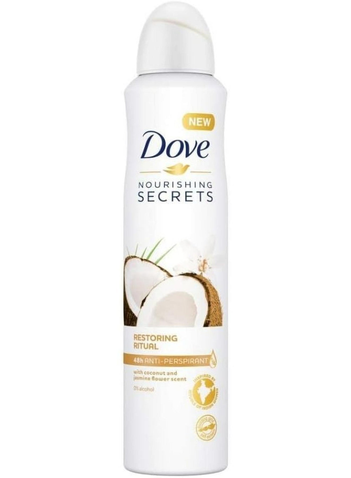 Dove Antiperspirant Aerosol Coconut And Jasmine Flower 250ml