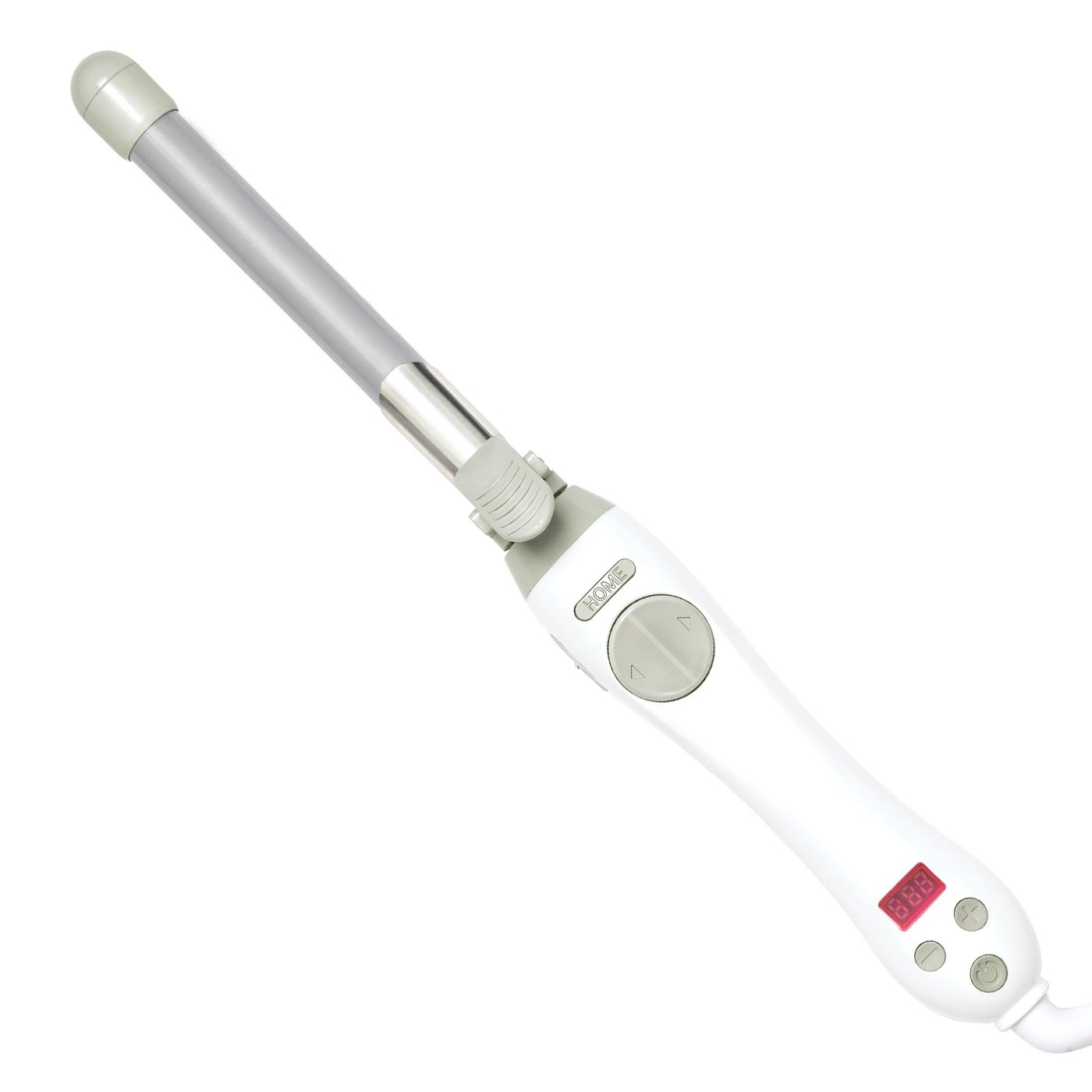 The Beachwaver Co. Beachwaver S.75 Rotating Curling Iron - White | Automatic 0.75 Inch Ceramic Curling Iron | Auto-Shut Off, Home Button, Travel-Friendly, Dual Voltage | S-Series (DV1139)