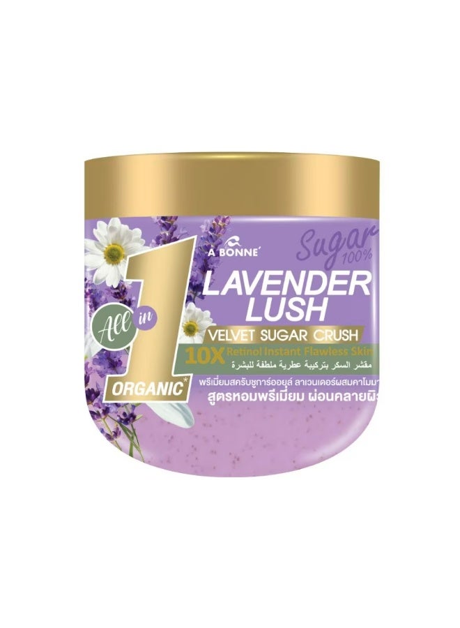 Lavender Lush Velvet Sugar Crush Premium Aromatic Body Scrub 600g