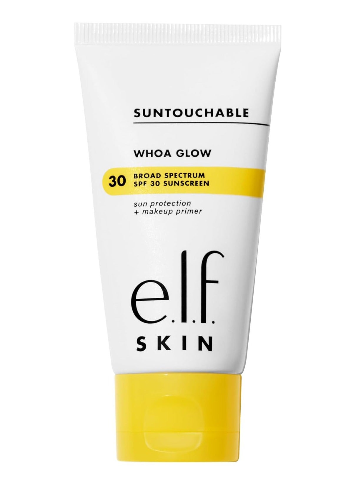e.l.f. SKIN Suntouchable Whoa Glow SPF 30, Sunscreen & Makeup Primer For A Glowy Finish, Made With Hyaluronic Acid, Vegan & Cruelty-Free, Packaging May Vary, Sunlight