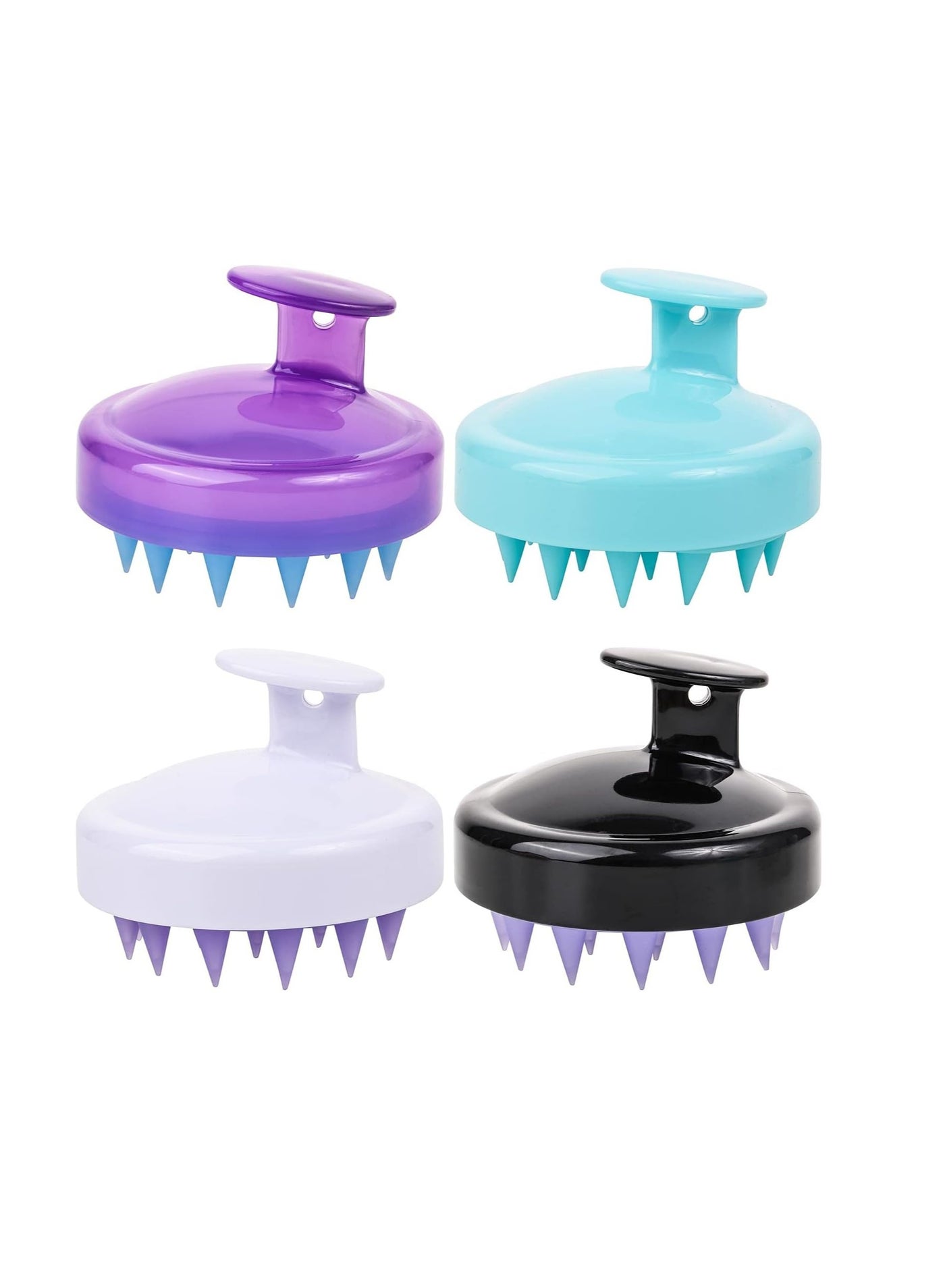ORiTi Silicone Hair Scalp Massager Shampoo Brush Dandruff Cleaning Brush Scalp Scrubber for Washing Hair (Mix Color)