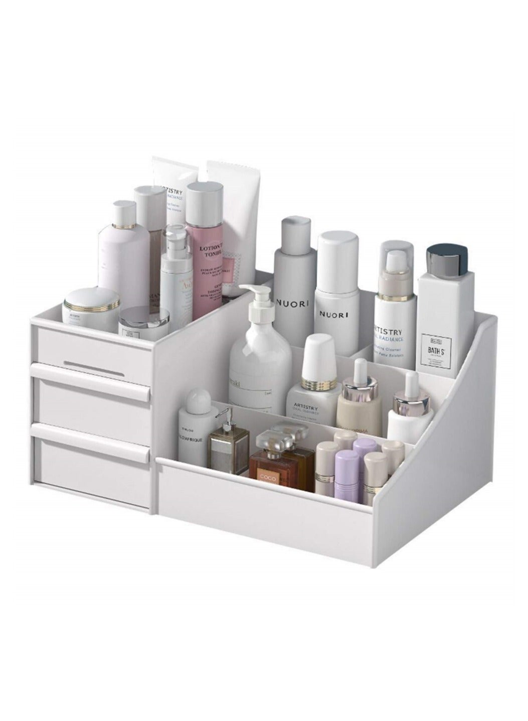 Makeup Organizer With Drawers, Large Capacity Countertop Organizer for Vanity, Jewelry Organizing Box, Suitable for Storage in Bathroom, Bedroom and Bedside Table