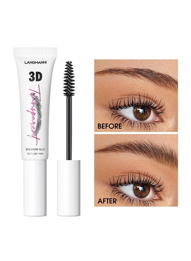 3D Eyebrow Glue,Professional Brow Gel For Shaping Long Lasting And Natural Brows