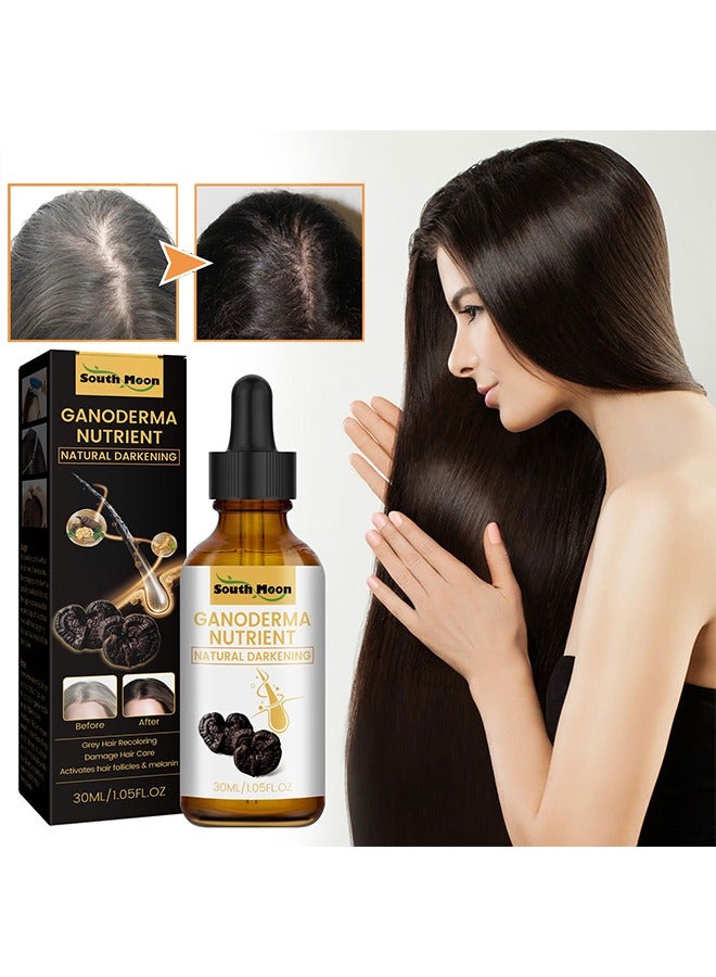 Ganoderma Nutrient Essence 30ml,Has The Effect Of Supplementing Hair Follicles, Repairing Hair Damage, Activating Hair Follicles And Melanin, And Obtaining Shiny Black Hair