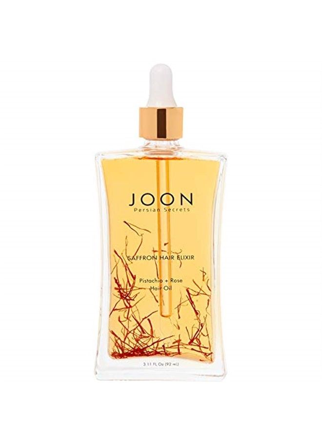 Saffron Hair Elixir Pistachio + Rose Hair Oil, 3.11 Fl. Oz.