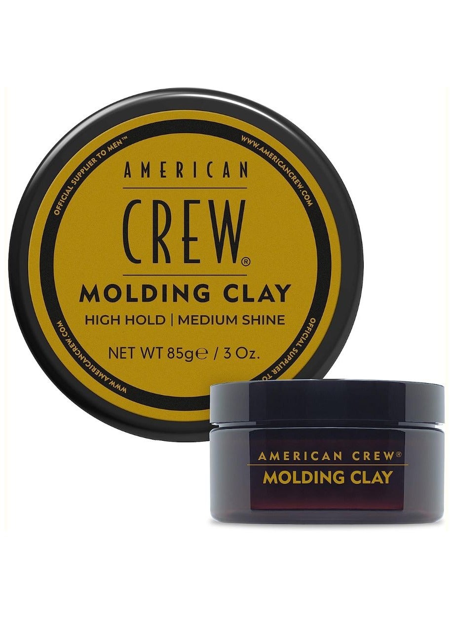 Molding Clay 85 gr, Concentrated Styling Power, Natural Extracts and Beeswax, Touchable Shape and Texture, Sports-Friendly Hairstyling, High Hold, Medium Shine