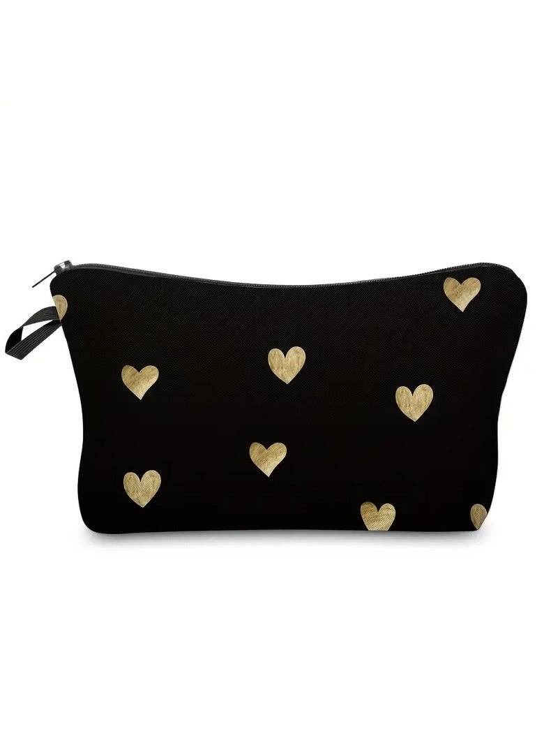 Heart-Shaped Makeup Bag - Waterproof, Roomy & Portable - Perfect Gift for Beauty Lovers! - Mother's Day Gifts