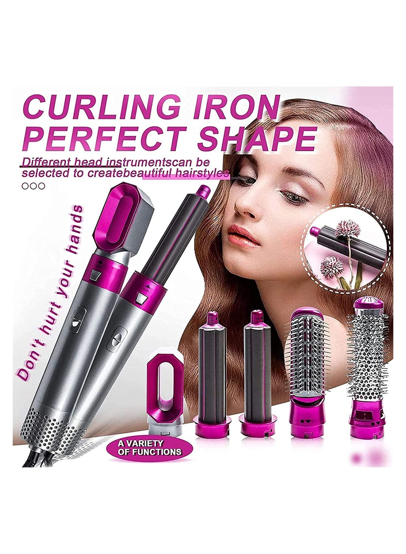5 in 1 Hot Air Styler Hair Brush