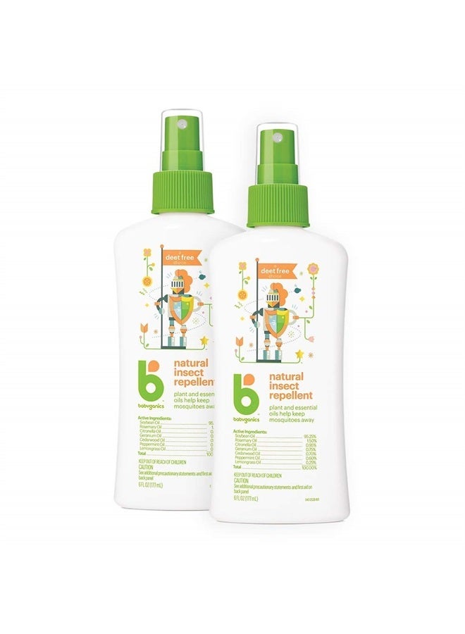 50 SPF Baby Sunscreen Spray and Bug Spray | Octinoxate & Oxybenzone Free | DEET Free, 6oz each, Combo 2 Pack