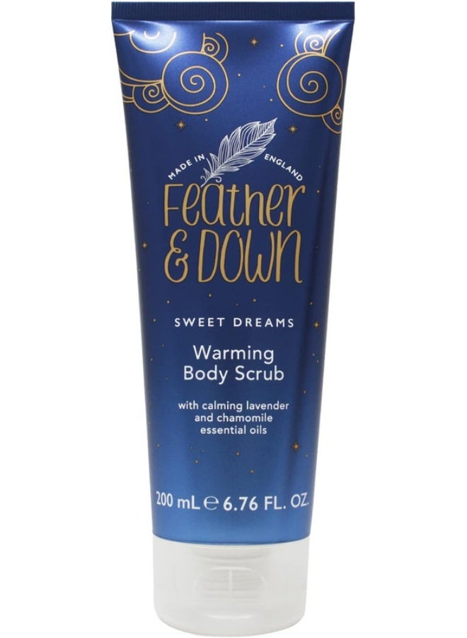 Warming Body Scrub (200ml) - With Calming Lavender And Chamomile Essential Oils Exfoliates And Gently Warms Tired Muscles Relieving Tensions from the day