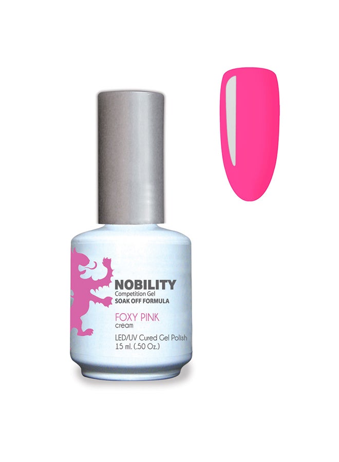 Gel Nail Polish 15 ml, Long Lasting, Chip Resistant, Requires Drying Under UV Led Lamp Foxy Pink Nbgp65