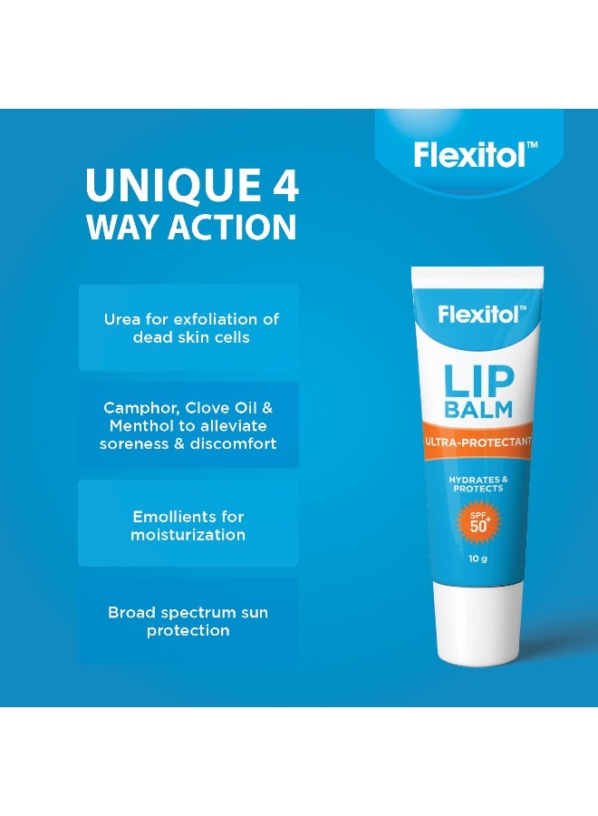 Flexitol Lip Balm SPF 50+ for Sun Protection & Dry Lips, UV Protection Formula – 10g - image 4
