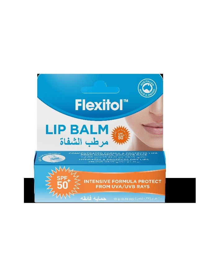 Flexitol Lip Balm SPF 50+ for Sun Protection & Dry Lips, UV Protection Formula – 10g
