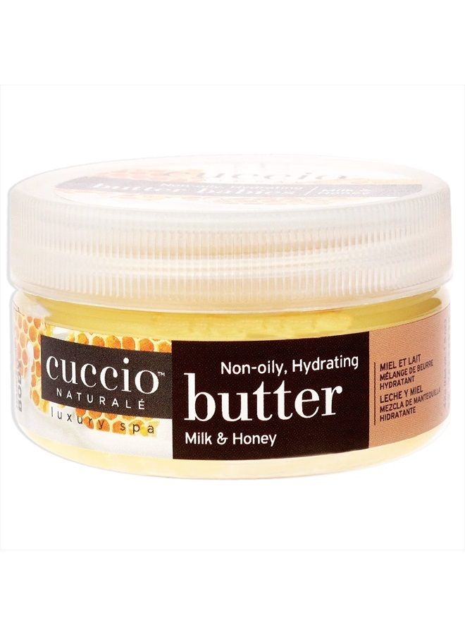 Naturale Butter Babies - Ultra-Moisturizing, Renewing, Smoothing Scented Body Cream - Deep Hydration For Dry Skin Repair - Formulated With All Natural Ingredients - Milk & Honey - 1.5 Oz